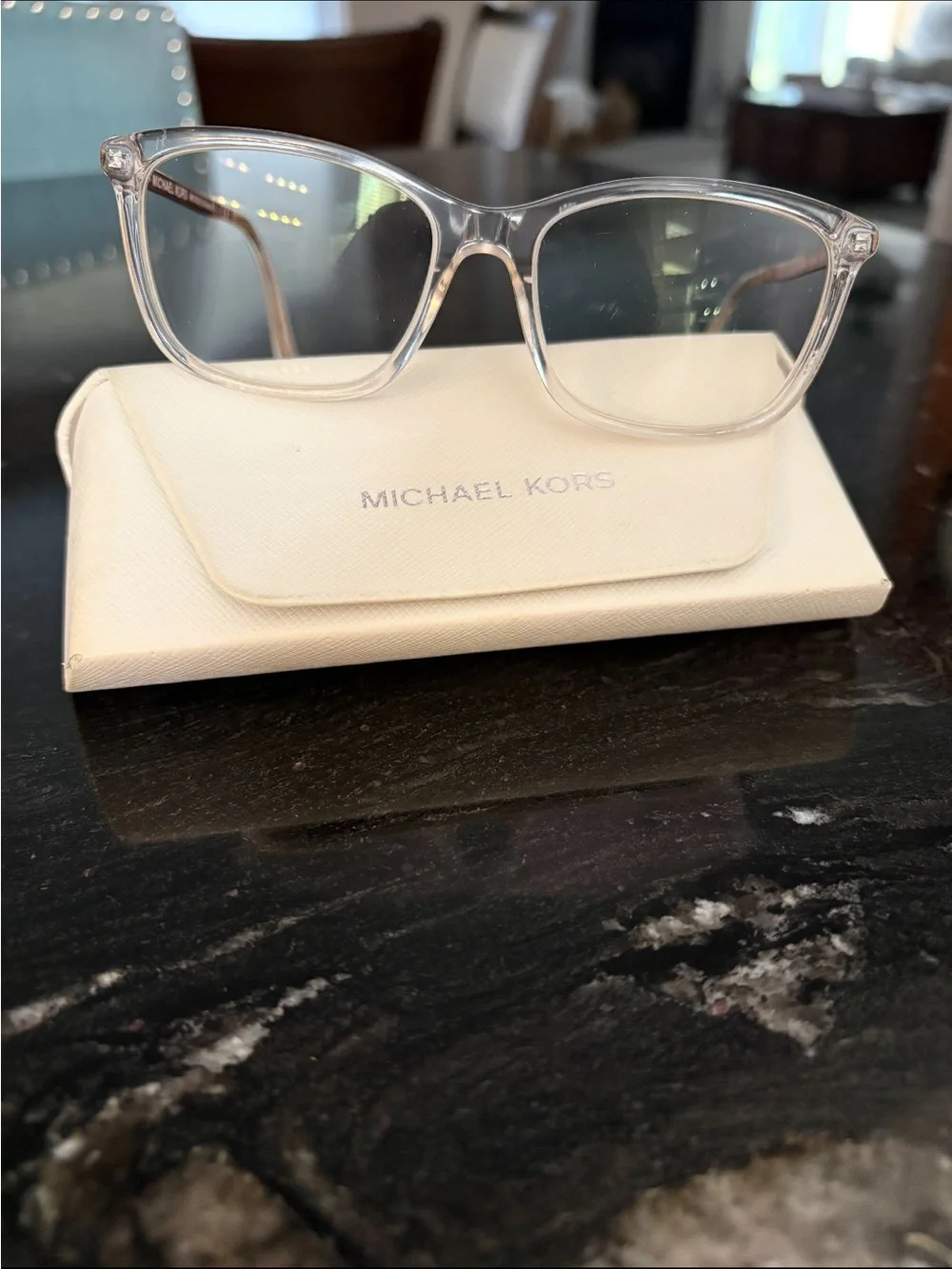 Michael Kors Clear Transparent Frame Women's Glasses
